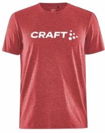 T-Shirt Craft Men Community Logo Tee Bright Red Melange-XXXL