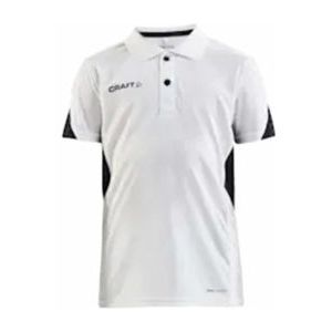 Tennisshirt Craft Kids Pro Control Impact Polo J White Black-Maat 146
