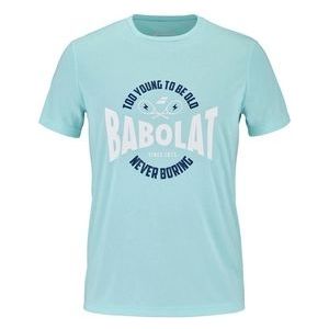 Tennisshirt Babolat Men Exercise Graphic Tee Angel Blue Heather-S