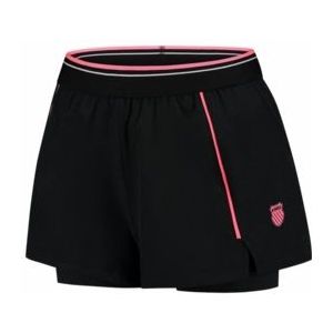 K-Swiss - Hypercourt Shorts 7 - Tennisbroek - Zwart - 92% Polyester, 8% Elastaan