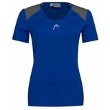 Tennisshirt HEAD Women Club 22 Tech Royal Blue-S