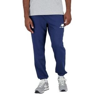 Trainingsbroek New Balance Men Essentials Stacked Logo French Terry Sweatpant NB Navy-S