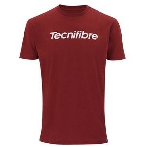Tennisshirt Tecnifibre Men Team Cotton Cardinal-L