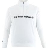 Tennistrui The Indian Maharadja Men Poly Terry Half Zip IM White-M