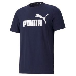 T-Shirt Puma Men Essentials Logo Tee Blue-XXL