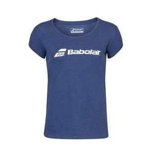 Tennisshirt Babolat Women Exercise Babolat Tee Estate Blue Heather-XS