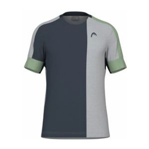 Tennisshirt HEAD Men Play Tech Celery Green Grey-XS