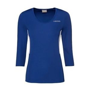 Tennisshirt HEAD Women Club Tech 3/4 Royal-XXL