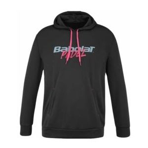 Hoodie Babolat Men Padel Hood Sweat Black Black-S