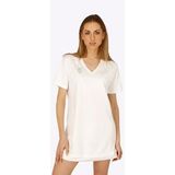 Osaka - V-Neck Tech Dress - Wit - 90% Gerecycled Polyester - Vochtafvoerend