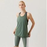 Tanktop Björn Borg Women Loose Top Borg Duck Green-Maat 42