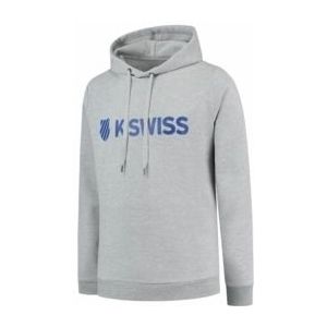 Trui K-Swiss Unisex Essentials Hooded Sweat Light Grey Melange-L