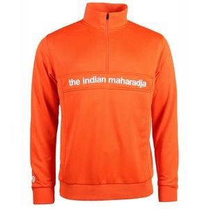 Tennistrui The Indian Maharadja Kids Poly Terry Half Zip IM Orange-Maat 116