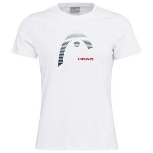 Tennisshirt HEAD Women Club Lara White Red-XL