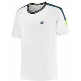 Tennisshirt K-Swiss Men Hypercourt Tee Melange 2 White-M