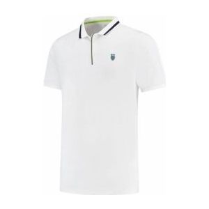 Tennisshirt K-Swiss Men Hypercourt Polo 6 White-L