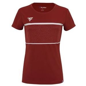 Tennisshirt Tecnifibre Girls Team Junior Tech Cardinal-6 - 8 Jaar