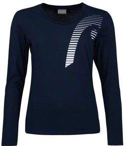 HEAD - Club 21 Linda L/S - Tennisshirt - Donkerblauw - Polyester