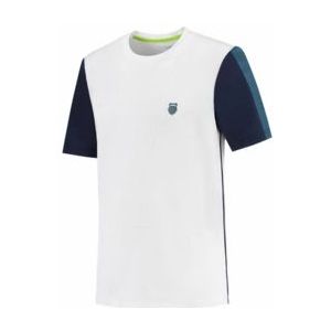 Tennisshirt K-Swiss Men Hypercourt Crew Tee 3 White-L