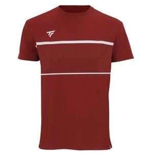 Tennisshirt Tecnifibre Men Team Tech Cardinal-XXL