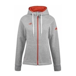 Tennisvest Babolat Women Exercise Hood Jacket W High Rise Heather-XL