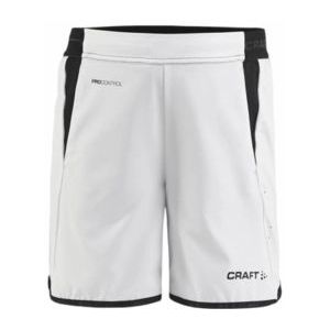 Tennisbroek Craft Kids Pro Control Impact Shorts J White Black-Maat 158