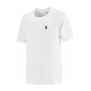 Tennisshirt K-Swiss Men Hypercourt Print Crew 4 White-L