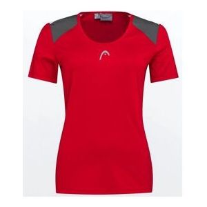 Tennisshirt HEAD Women Club 22 Tech Red-XXXL