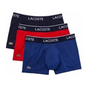 Boxershort Lacoste Men Casual Navy Blue / Red / Methylene (Set van 3)-L