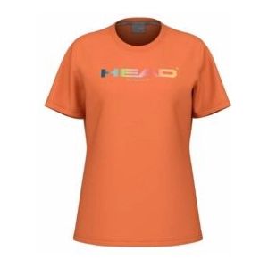 Tennisshirt HEAD Women Rainbow Tee Campfire Orange-XS