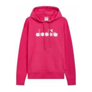 Hoodie Diadora Unisex Logo Pink Sorbet-M