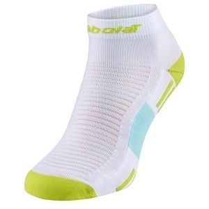 Padelsok Babolat Unisex Padel Quarter Socks White Sulphur Spring-Schoenmaat 35 - 38