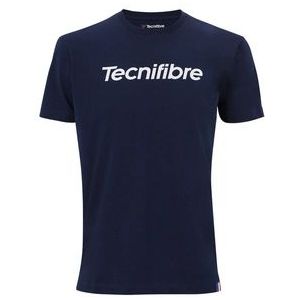 Tennisshirt Tecnifibre Boys Team Junior Cotton Marine-6 - 8 Jaar