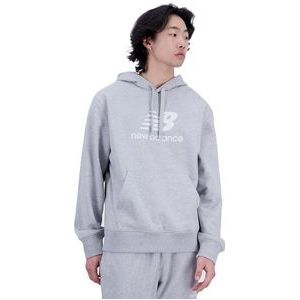 Trui New Balance Men Essentials Stacked Logo French Terry Hoodie Athletic Grey-XL