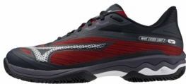 Padelschoen Mizuno Men Wave Exceed Light 2 Vulcan White Salsa-Schoenmaat 43