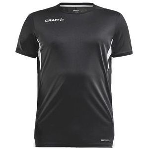 Tennisshirt Craft Men Pro Control Impact SS Tee M Black White-M