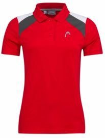 Polo HEAD Women Club 22 Tech Red-XXXL