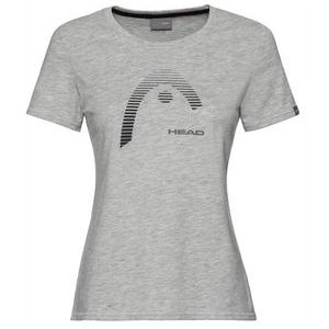 Tennisshirt HEAD Women Club Lara Grey Melange-S