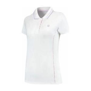 K-Swiss - Hypercourt Polo 6 - Tennisshirt - Wit - 84% Gerecycled Polyester, 16% Elastaan
