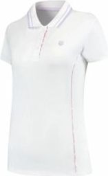 K-Swiss - Hypercourt Polo 6 - Tennisshirt - Wit - 84% Gerecycled Polyester, 16% Elastaan