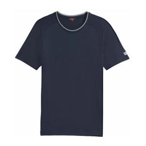 Tennisshirt Wilson Men Team Seamless Crew Classic Navy-XL