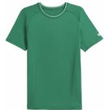 Tennisshirt Wilson Men Team Seamless Crew Courtside Green-XXL