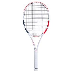 Test Tennisracket Babolat Pure Strike 100 White Red Black 2020 (Bespannen)-Gripmaat L1