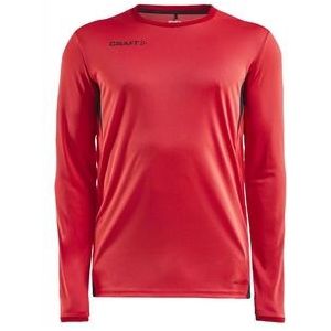 Tennisshirt Craft Men Pro Control Impact LS Tee M Bright Red Black-XXL