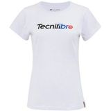 Tennisshirt Tecnifibre Girls Club Junior White-10 - 12 jaar