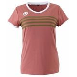 Tennisshirt The Indian Maharadja Girls Kadiri Striped V-neck Rose-Maat 140