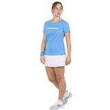 Tennisshirt Tecnifibre Women Team Cotton Azur