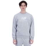 Trui New Balance Men Essentials Stacked Logo French Terry Crewneck Athletic Grey-XL