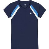 Tennisshirt K Swiss Girls Core Team Top Navy-Maat 128