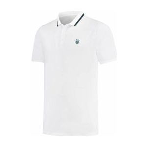 Tennisshirt K-Swiss Men Hypercourt Basic Polo White-L
